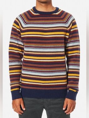 NWT Katin Hitch Stripe Sweater: Polar Navy Medium